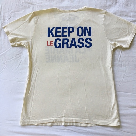 SOLD Keep On Le Grass Cream Boyfriend Tee - Picture 2 of 5
